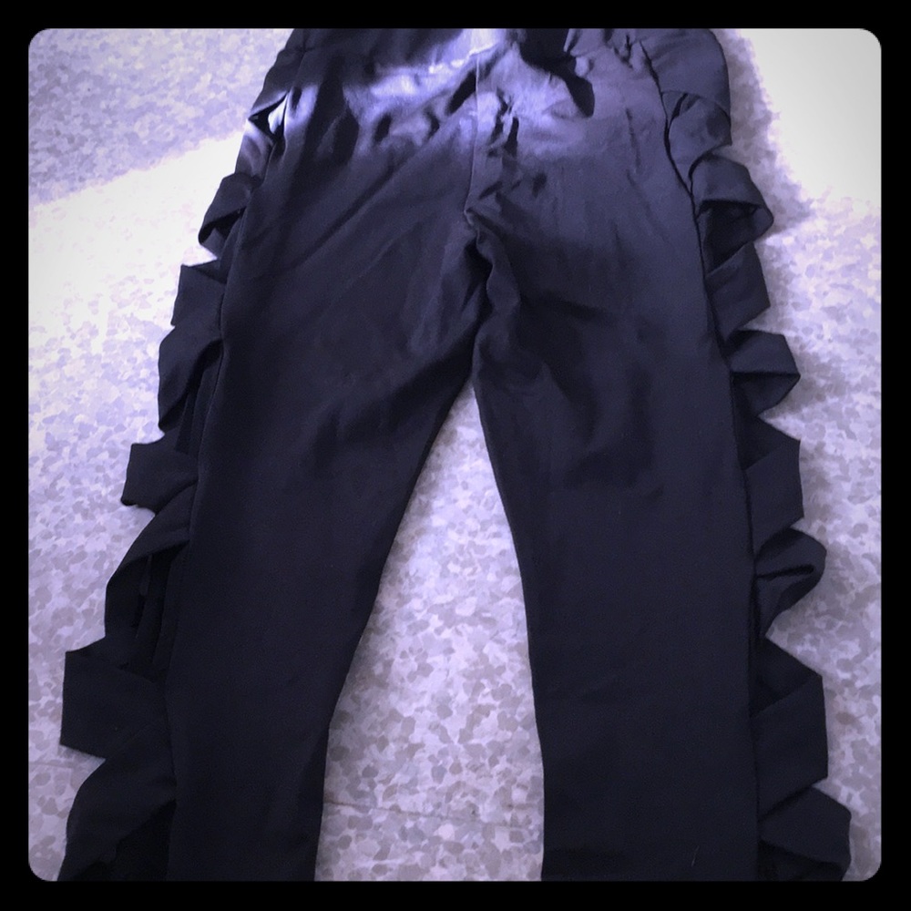 NEW black size Small leggings see thru mesh sides!